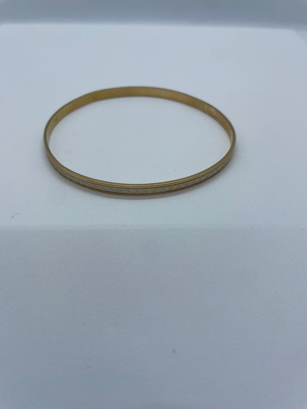 Bracelet Semainier en Or jaune et or Blanc 18K 11.81 Grs