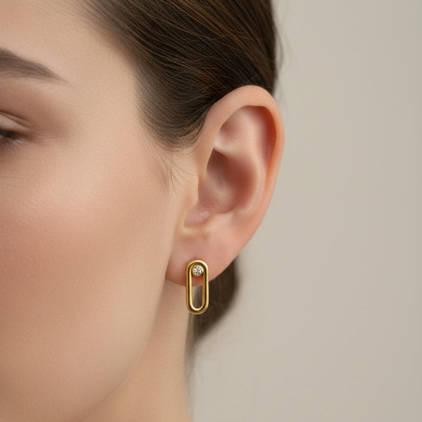 Boucles d'oreilles Or Jaune 18 K - 3.63 G