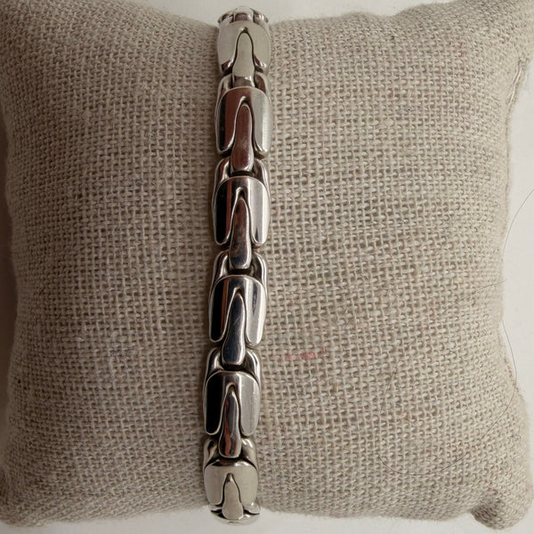 Bracelet Gourmette en Or Blanc 18K - 17.42g