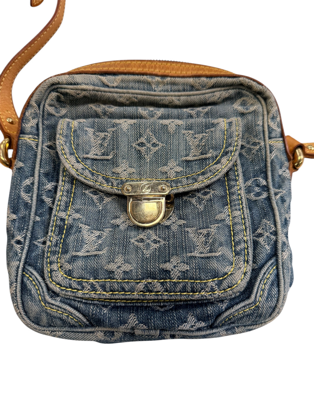 Sac à bandoulière Louis Vuitton Denim monogramme bleu édition limitée