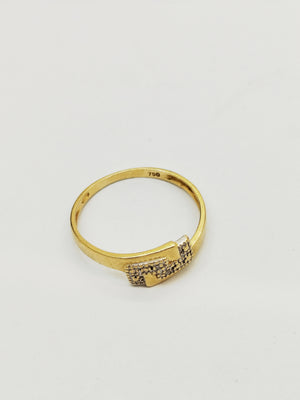 Bague en or jaune 18K Taille-58