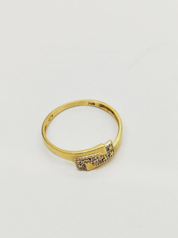 Bague en or jaune 18K Taille-58