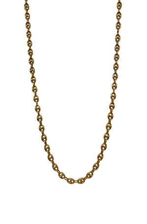 Collier Chaîne Grain de Café Or Jaune