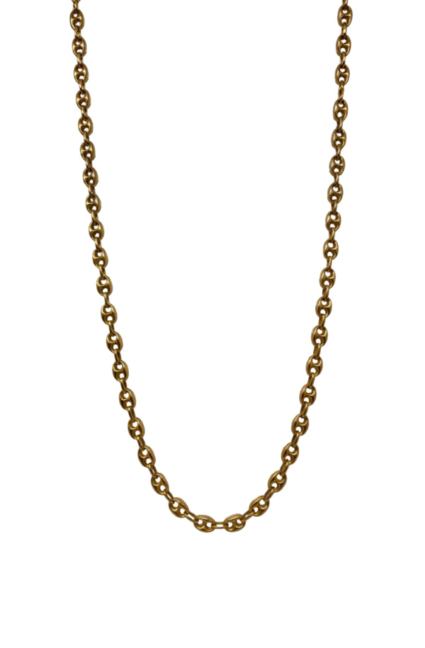 Collier Chaîne Grain de Café Or Jaune