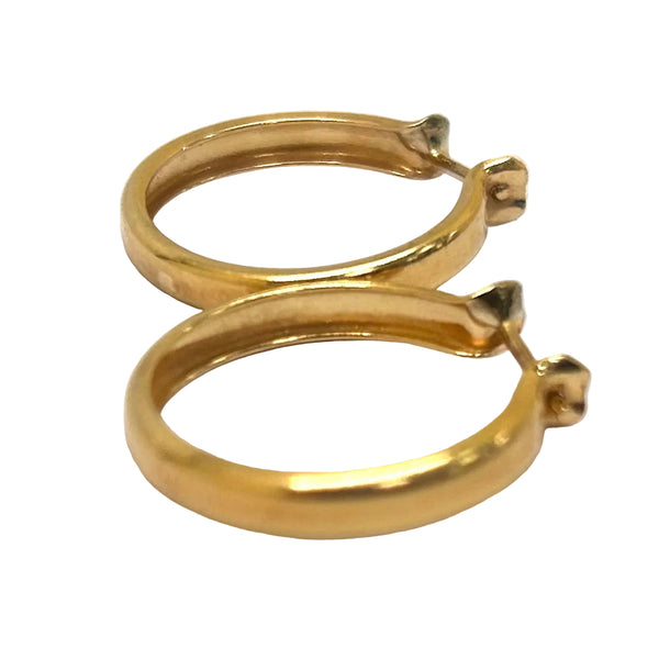 Créoles en or jaune 18 K - 1.87 G