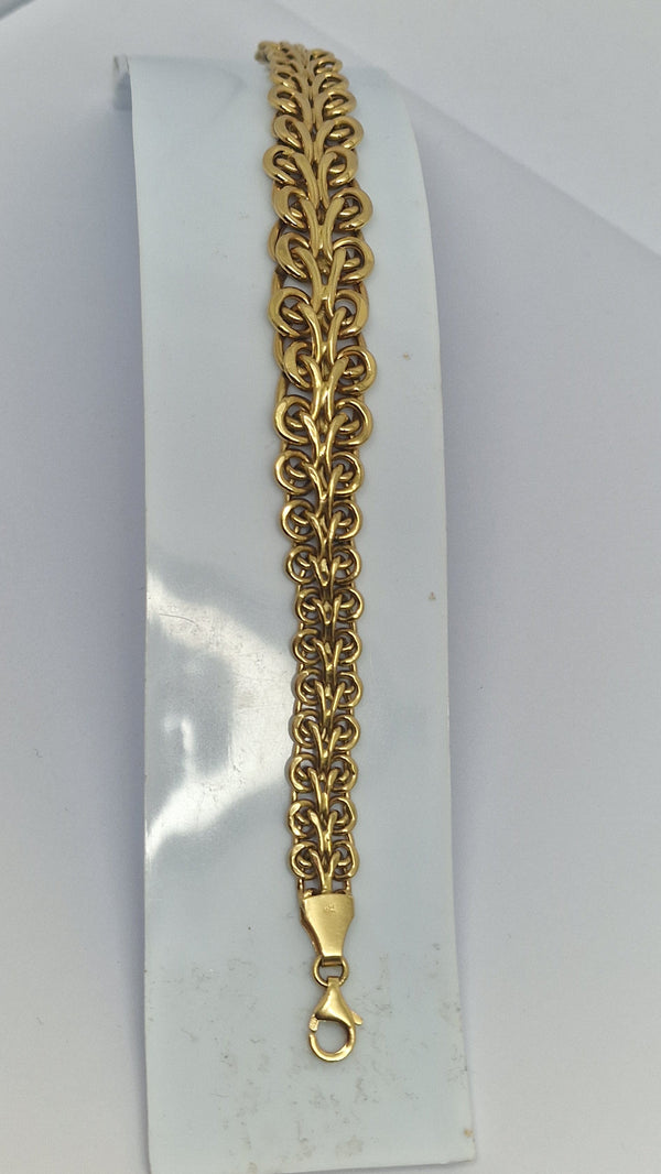 Bracelet Maillon Fantaisie en Or Jaune 18K - 14.21g