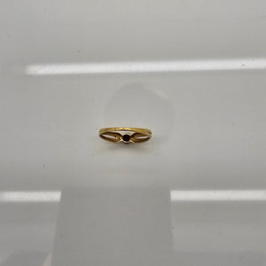 Solitaire en Or Jaune 18K - Taille 52 - 2.30G