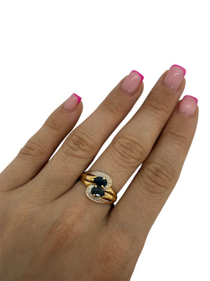 Bague en Or Jaune 18K Taille-53