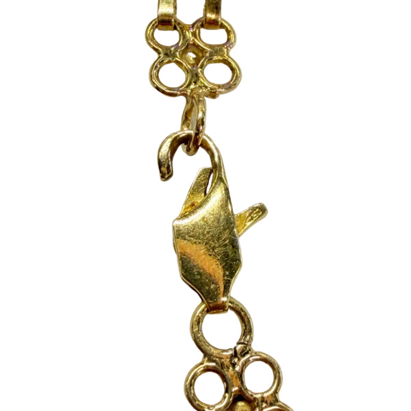 Collier Ras du Cou Maille Fantaisie en Or Jaune 18k