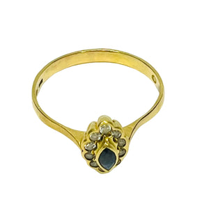 Bague Marguerite Or Jaune 18 K