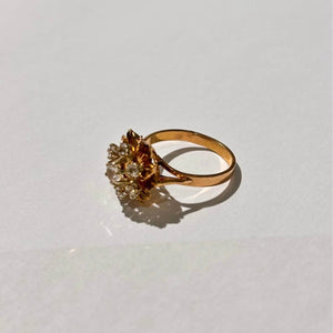 Bague Chou en Or Jaune avec Oxyde de Zirconium - T 54