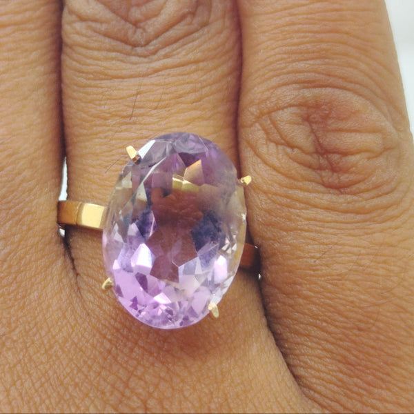 Bague en Or Jaune 18K -Taille 57