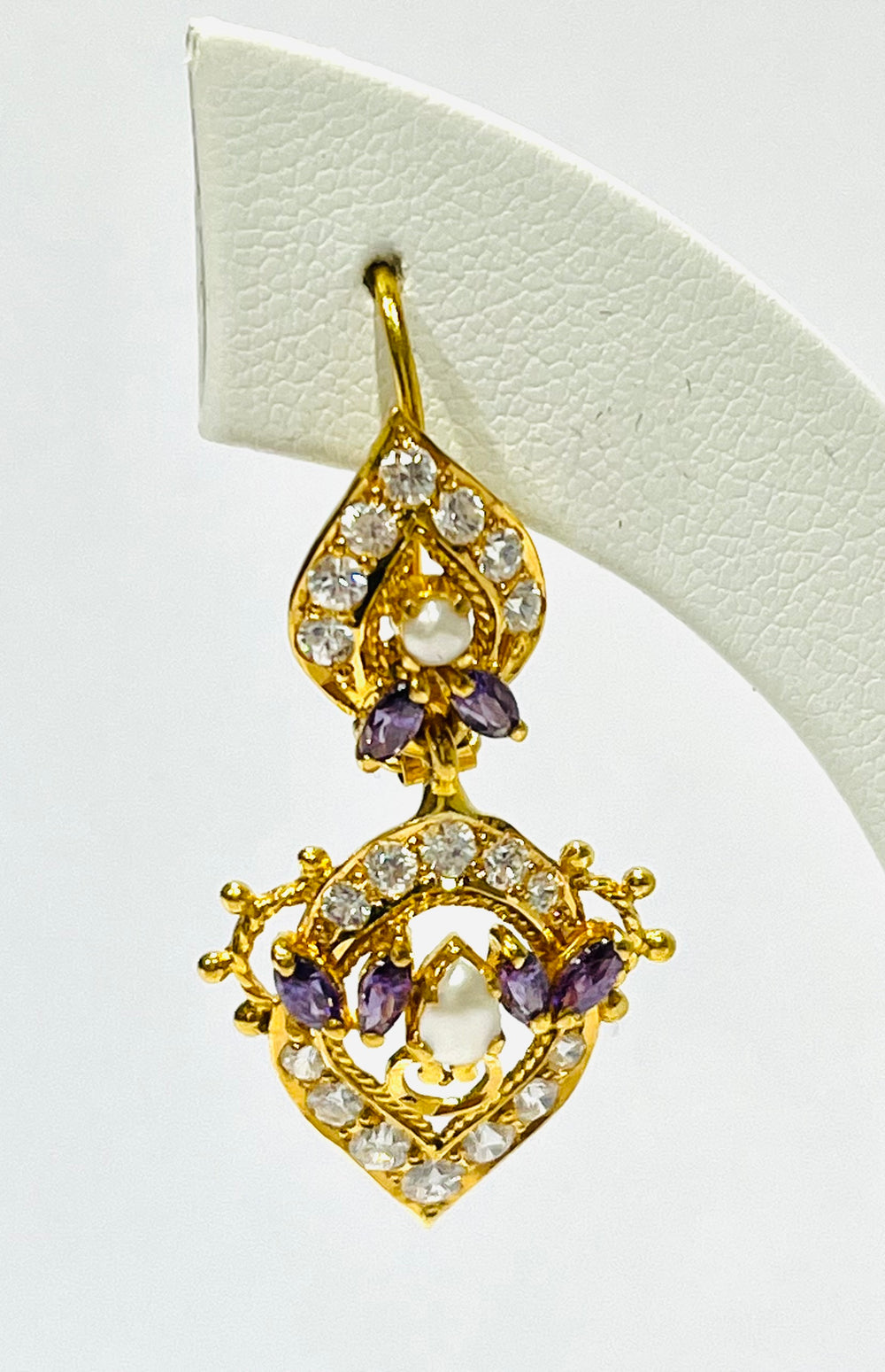 Boucles d'oreilles en or jaune 22K - 6.57 Grs