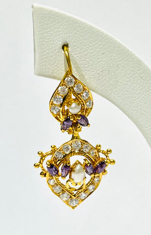 Boucles d'oreilles en or jaune 22K - 6.57 Grs
