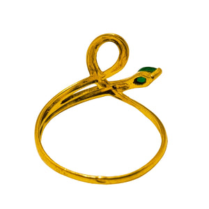 Bague Empierrée en Or Jaune 18K