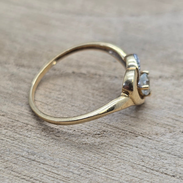 Bague Solitaire Or Jaune 18 Carats - T 55