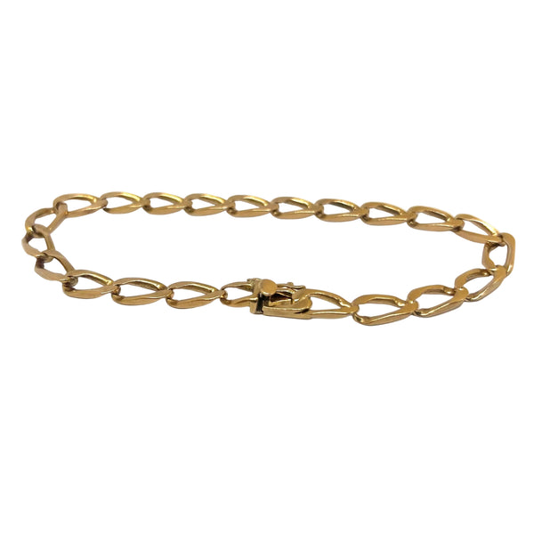 Bracelet Maillon Cheval en Or Jaune 18 Carats