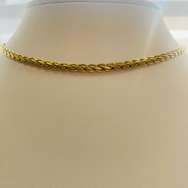 Collier Ras du Cou en Or Jaune 18 K - 11.68 Grs