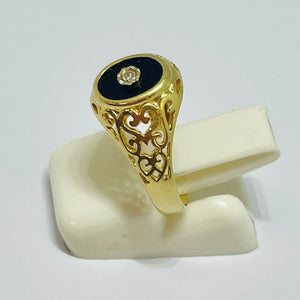 Chevalière en Or jaune 18K - Taille 51 - 2.07g