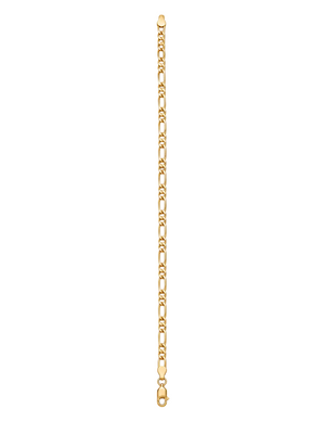 Bracelet Gourmette Figaro Or Jaune 18 carats