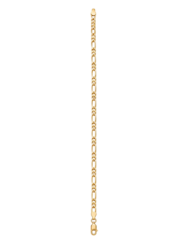 Bracelet Gourmette Figaro Or Jaune 18 carats