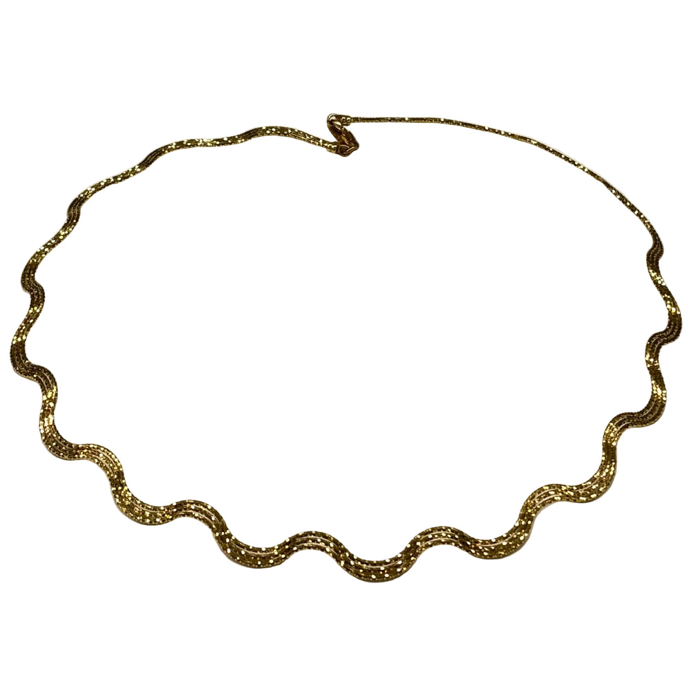 Collier Ras du Cou en Or Jaune 18K