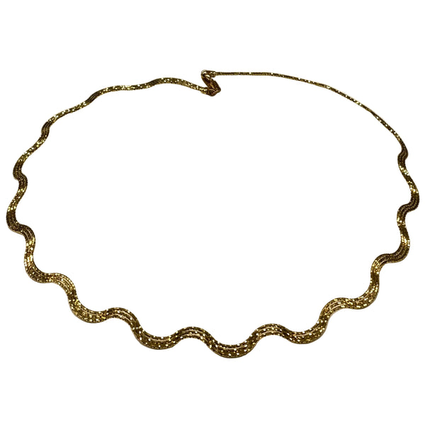 Collier Ras du Cou en Or Jaune 18K