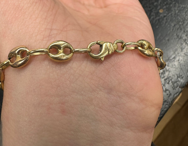 Bracelet Gourmette Or 18 K - 7.88 G