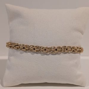 Bracelet Maillon Fantaisie en Or Jaune 18K