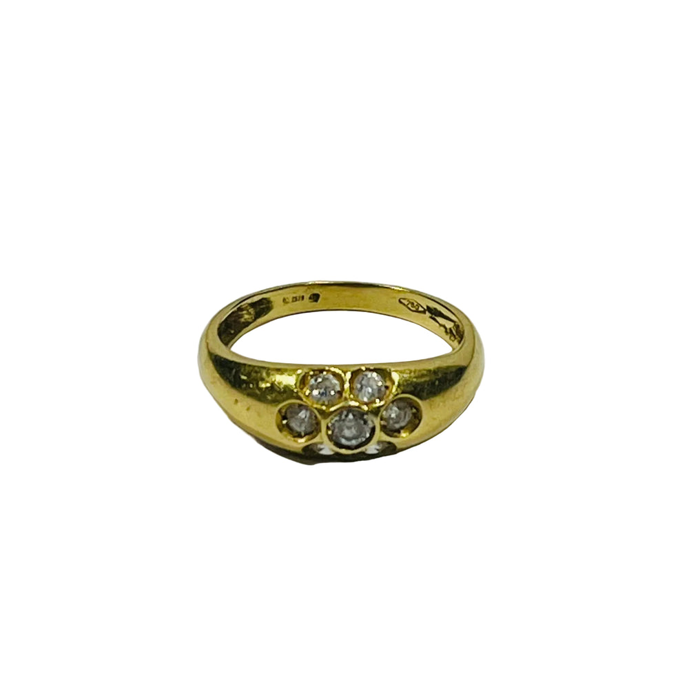 Bagues en Or jaune 18K - 3.06 Grs - Taille 53