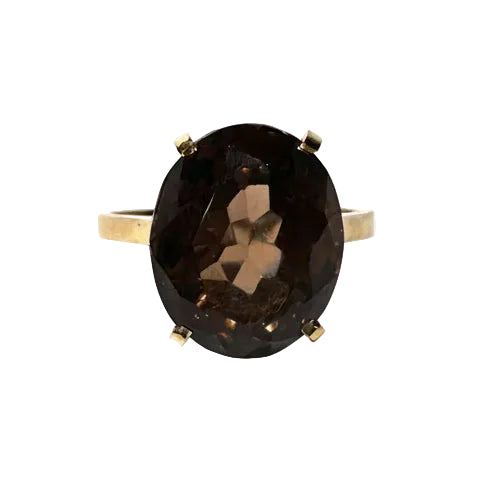 Bague Solitaire Or Jaune 18K - T56 - 4.7Grs