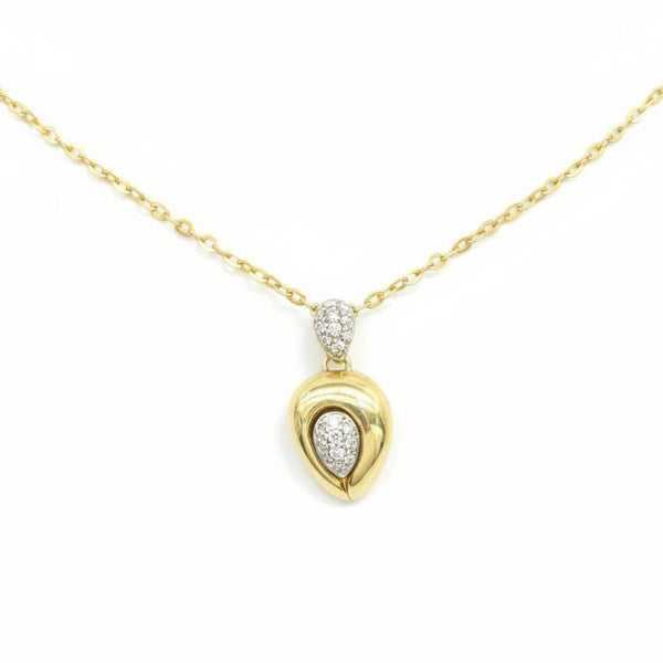 Pendentif diamant en Or Jaune et blanc 18K 2.21 Grs