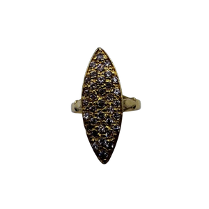 Bague Marquise Or Jaune 18K Taille-47