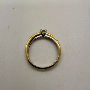 Bagues Or Jaune et Blanc 18 Carats Taille -51