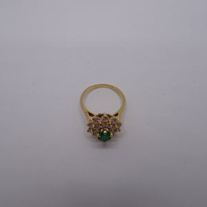 Bagues Marguerite en Or Jaune 18K Taille-53