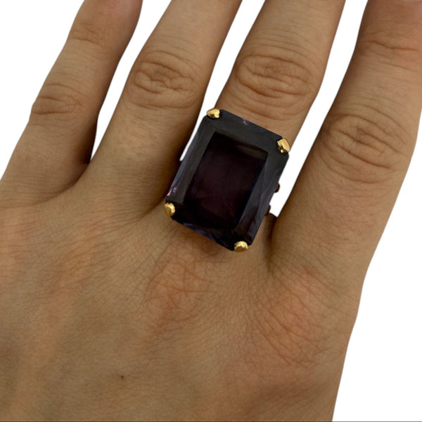 Bague en or jaune 18K - 11.96 Grs - Taille 55