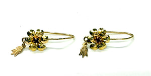 Boucles d'oreilles Dormeuses en Or Jaune 18k 2.72 Grs