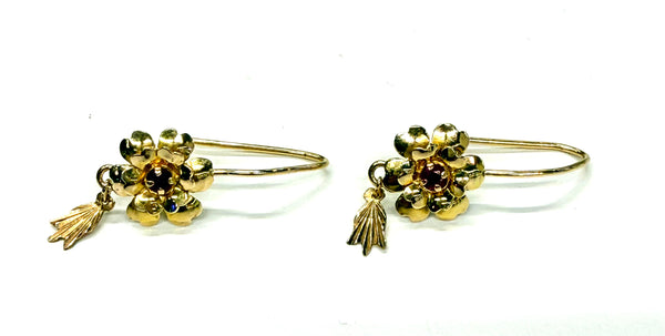 Boucles d'oreilles Dormeuses en Or Jaune 18k 2.72 Grs