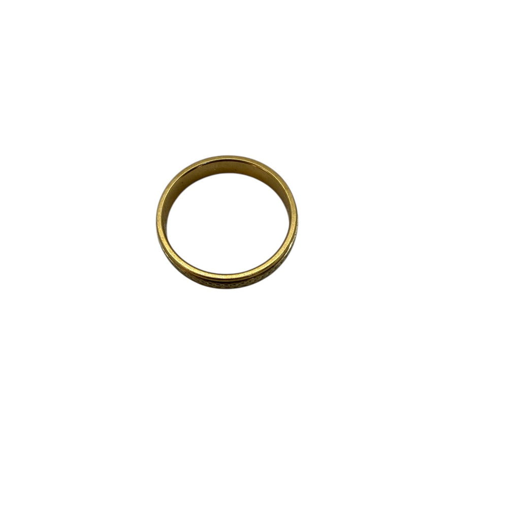 Alliance en or jaune et blanc 18K, Taille-53/54