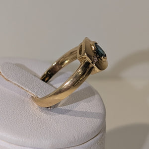 Bague Ancienne avec Pierre 18K Taille-54