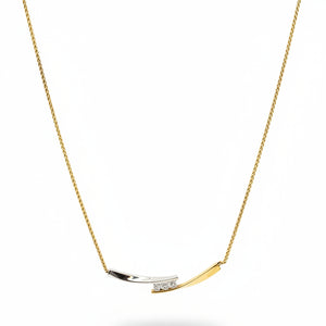Collier Princesse en Or Jaune et Blanc 18k - 5.65 G