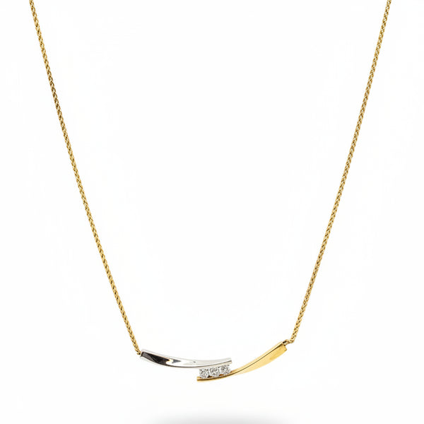 Collier Princesse en Or Jaune et Blanc 18k - 5.65 G