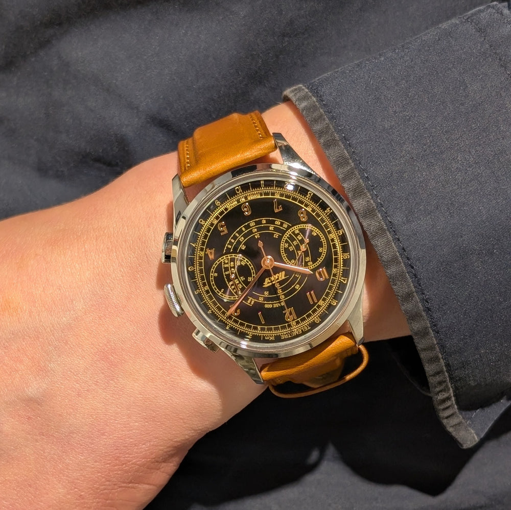 Montre Tissot Telemeter 1938 Chronographe Automatique Acier en Très Bon Etat