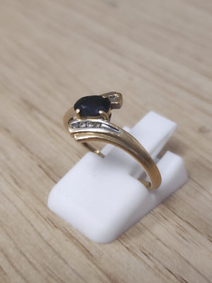 Bague en Or Jaune 18K avec Diamants 1.77 Grs