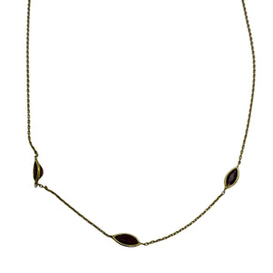 Collier Princesse Or Jaune 18K avec Rubis