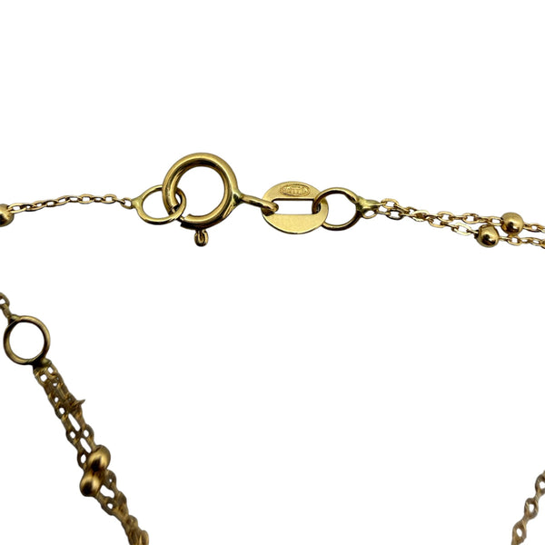 Bracelet Double Chaîne Maille Fantaisie Or Jaune