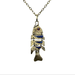 Pendentif poisson en or 18K - 3.40gr