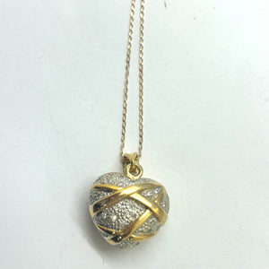 Pendentif Coeur Diamants 18 carats