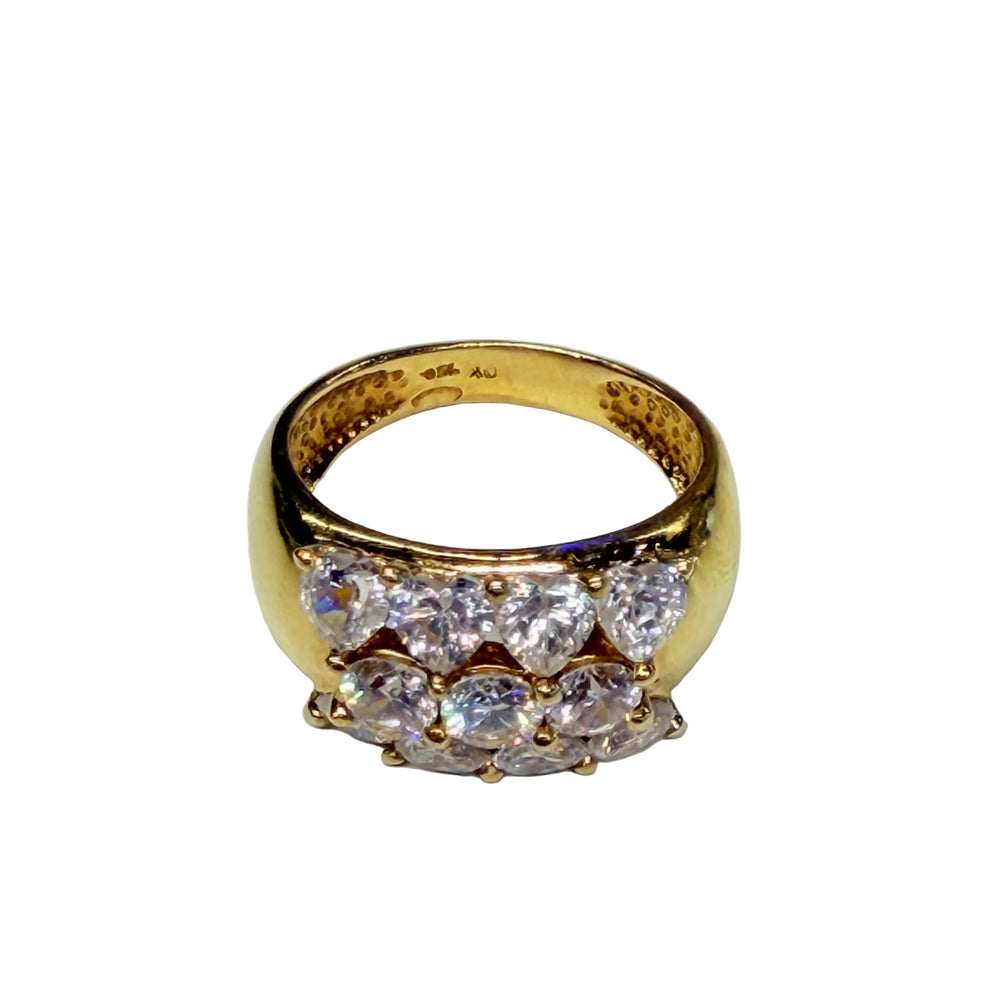 Bagues en or jaune 18k avec Oxyde de Zirconium