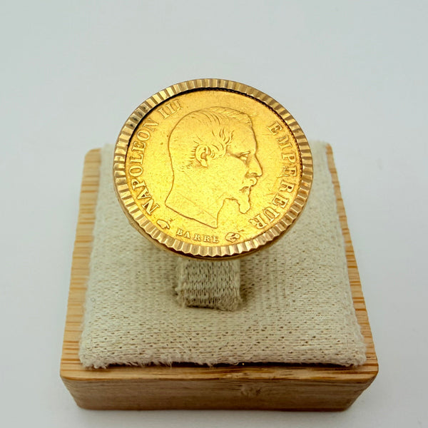 Superbe Bague en Or Jaune 22 K - Taille 55 -  7.64 G